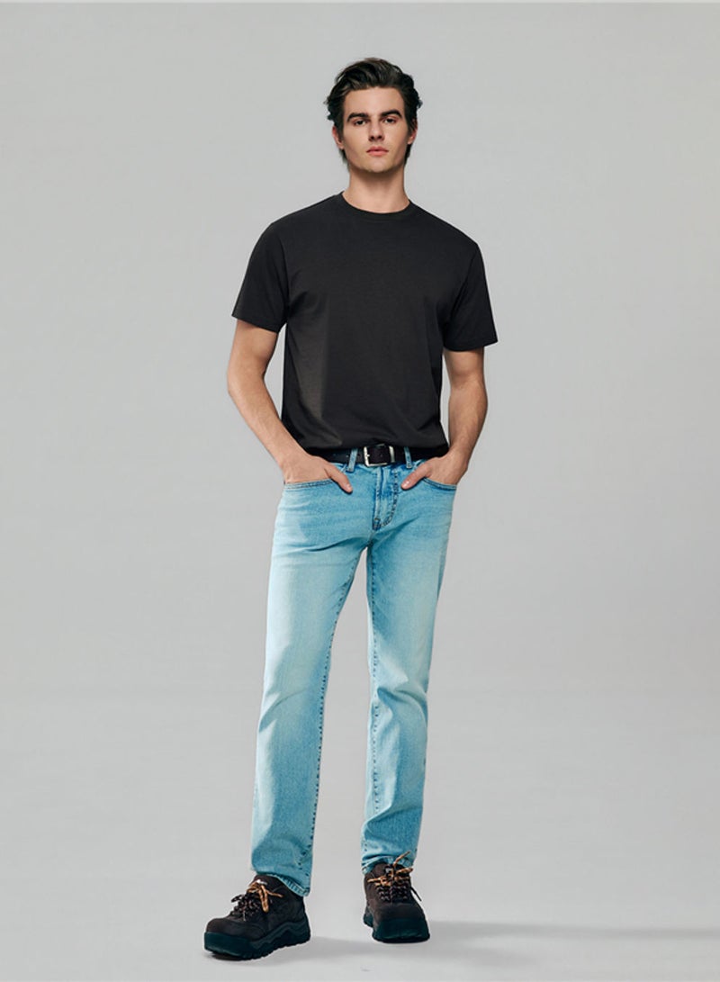 GIORDANO Men’s Slim Fit Cotton Crew Neck Tee - Image 2
